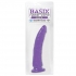 Basix Rubber Works 7 inches Slim Dong With Suction Cup Purple - Realistic Dildos & Dongs