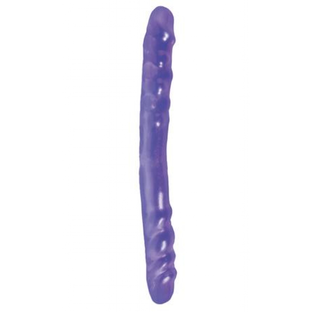 Basix Rubber Works 16 inches Double Dong Purple - Double Dildos