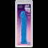 Jelly Jewels Dong With Suction Cup 8 Inch - Blue - Realistic Dildos & Dongs
