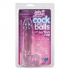 Jelly Jewels C*ck And Balls With Suction Cup 8 Inch Diamond - Realistic Dildos & Dongs