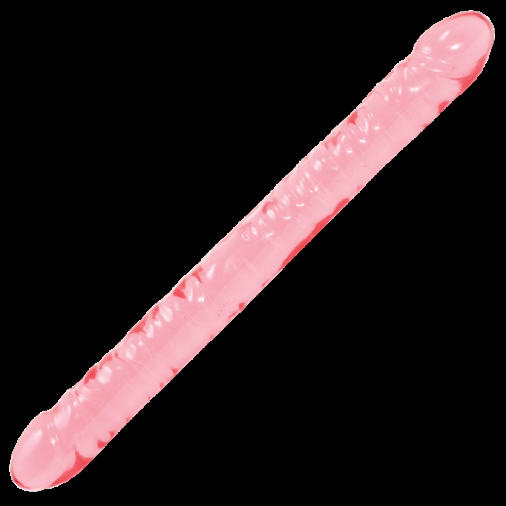 Crystal Jellies Double Dong 18 Inches Pink - Double Dildos