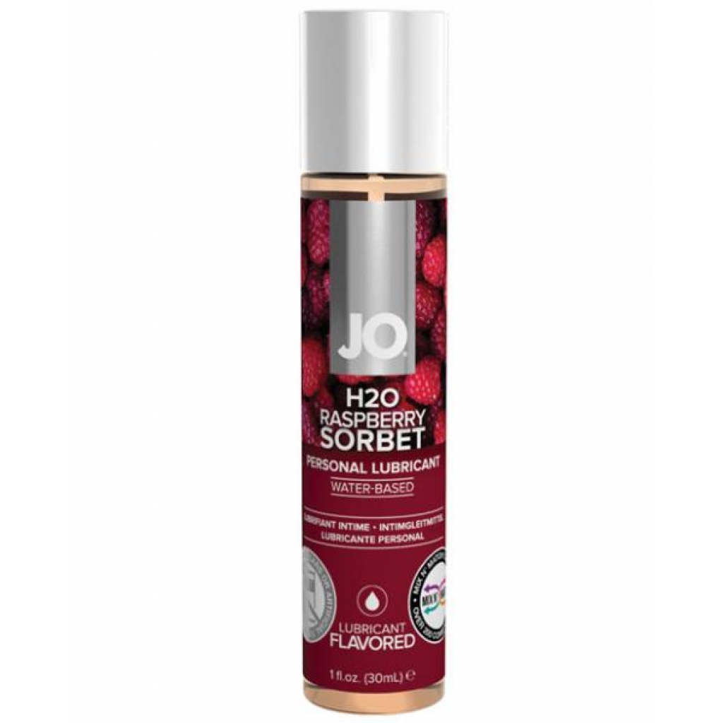 System JO H2O Flavored Lubricant Raspberry 1oz - Lickable Body