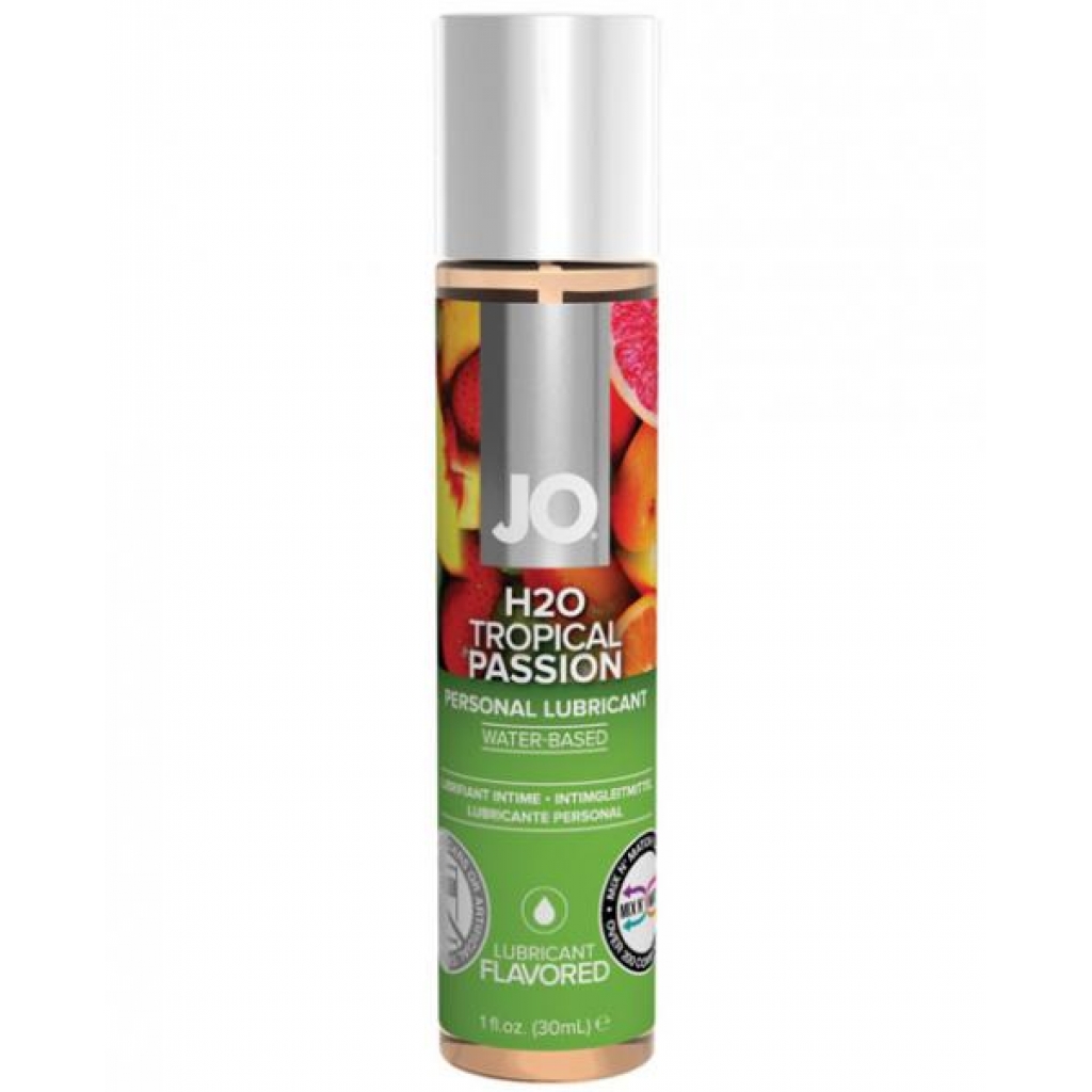 System JO H2O Flavored Lubricant Tropical Passion 1oz - Lubricants