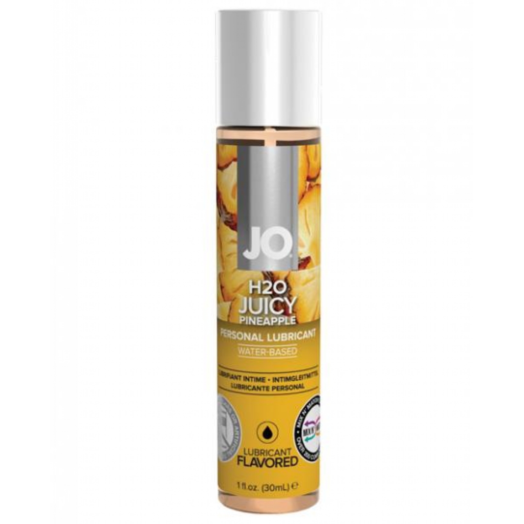 System JO H2O Flavored Lubricant Pineapple 1oz - Lickable Body