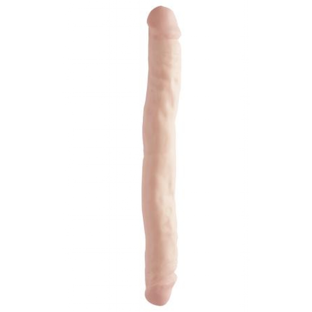 Basix Rubber Works 12 Inches Double Dong Beige - Double Dildos