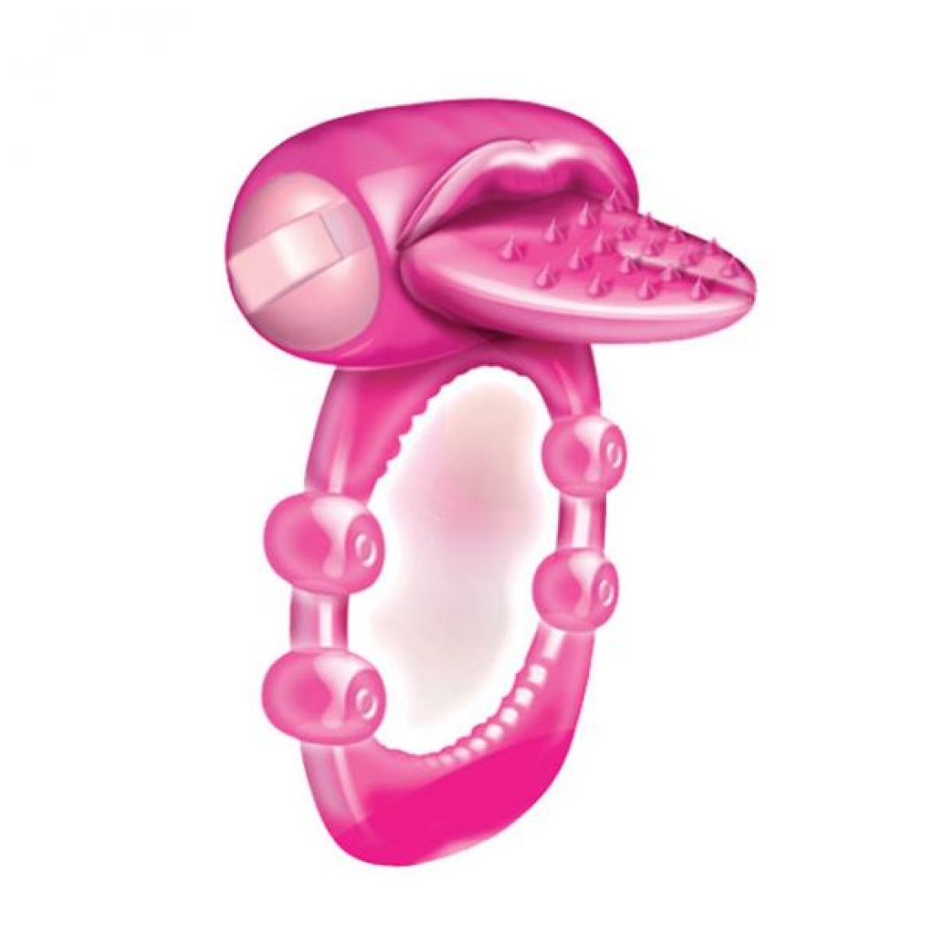 Xtreme Vibes - Nubbie Tongue (magenta) - Couples Vibrating Penis Rings