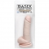 Basix Rubber 8 inches Dong Suction Cup Beige - Realistic Dildos & Dongs