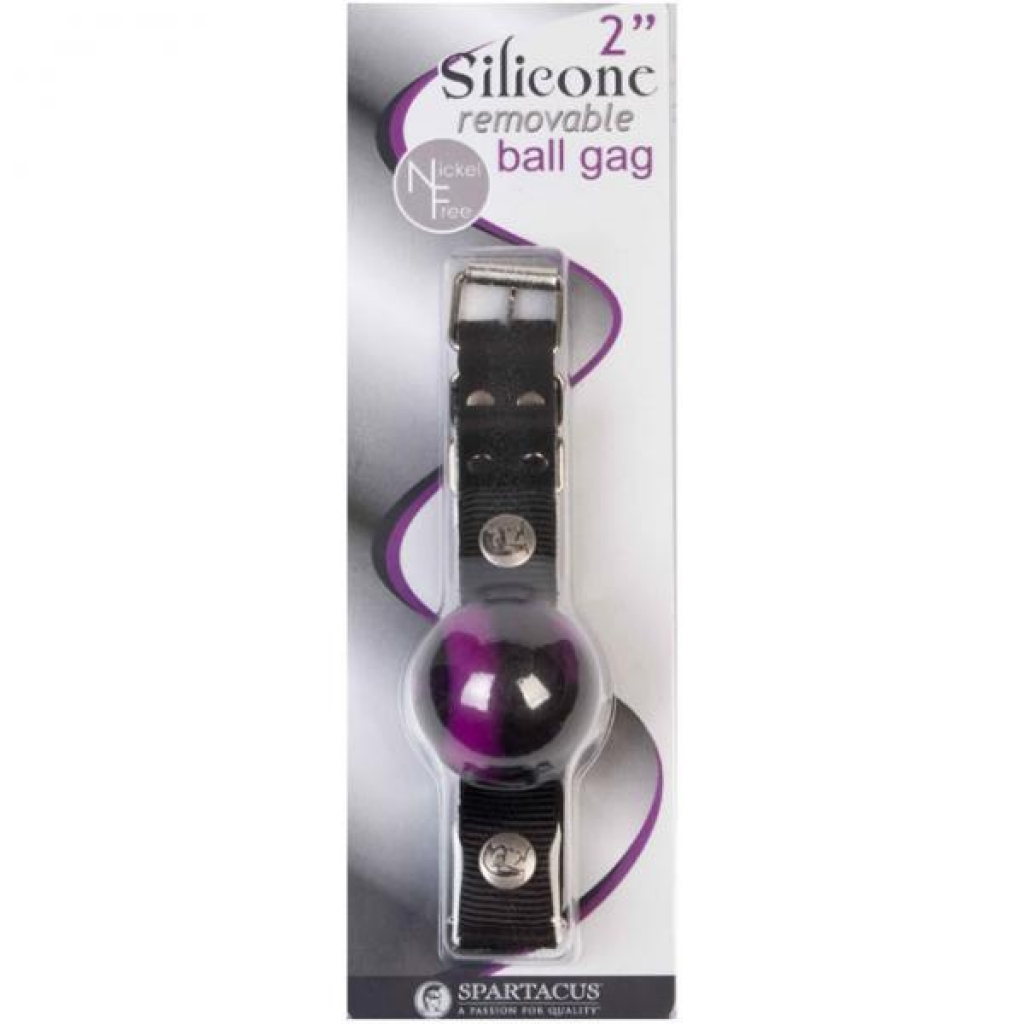 Spartacus Silicone Removable Ball Gag 2in. (swirl) - Ball Gags