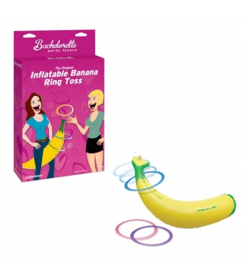 Bachelorette Party Favors Inflatable Banana Ring Toss - Party Hot Games