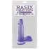 Basix Rubber Works 6 inches Dong Suction Cup Purple - Realistic Dildos & Dongs