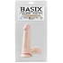 Basix Rubber Works 6 Inch Dong - Beige - Realistic Dildos & Dongs