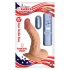 Real Skin All American Whoppers Vibrating Dong With Balls 5 Inch - Realistic