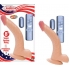 All American Whoppers 8in Curved Vibrating Dong With Balls - Realistic
