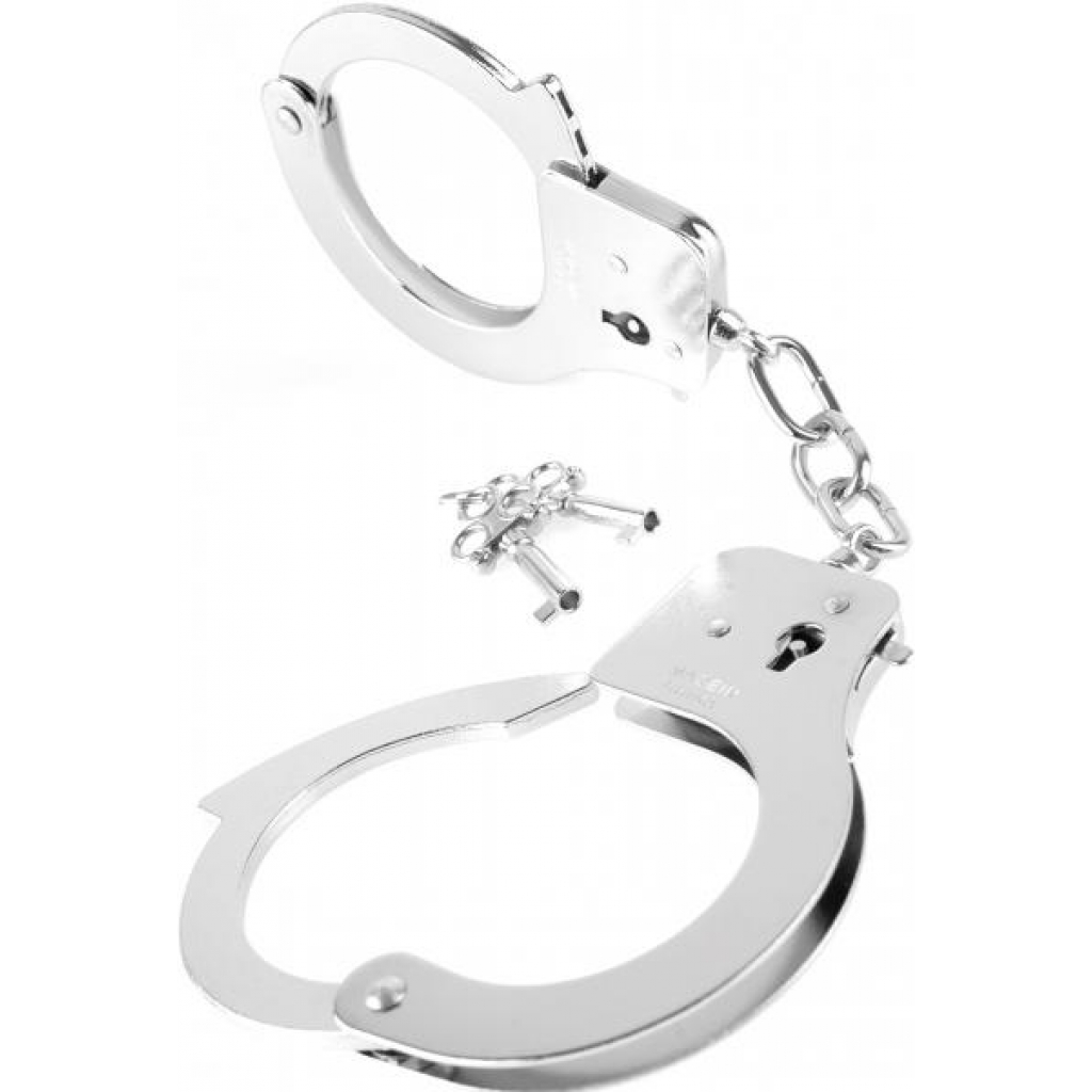 Fetish Fantasy Designer Metal Handcuffs Silver - Handcuffs