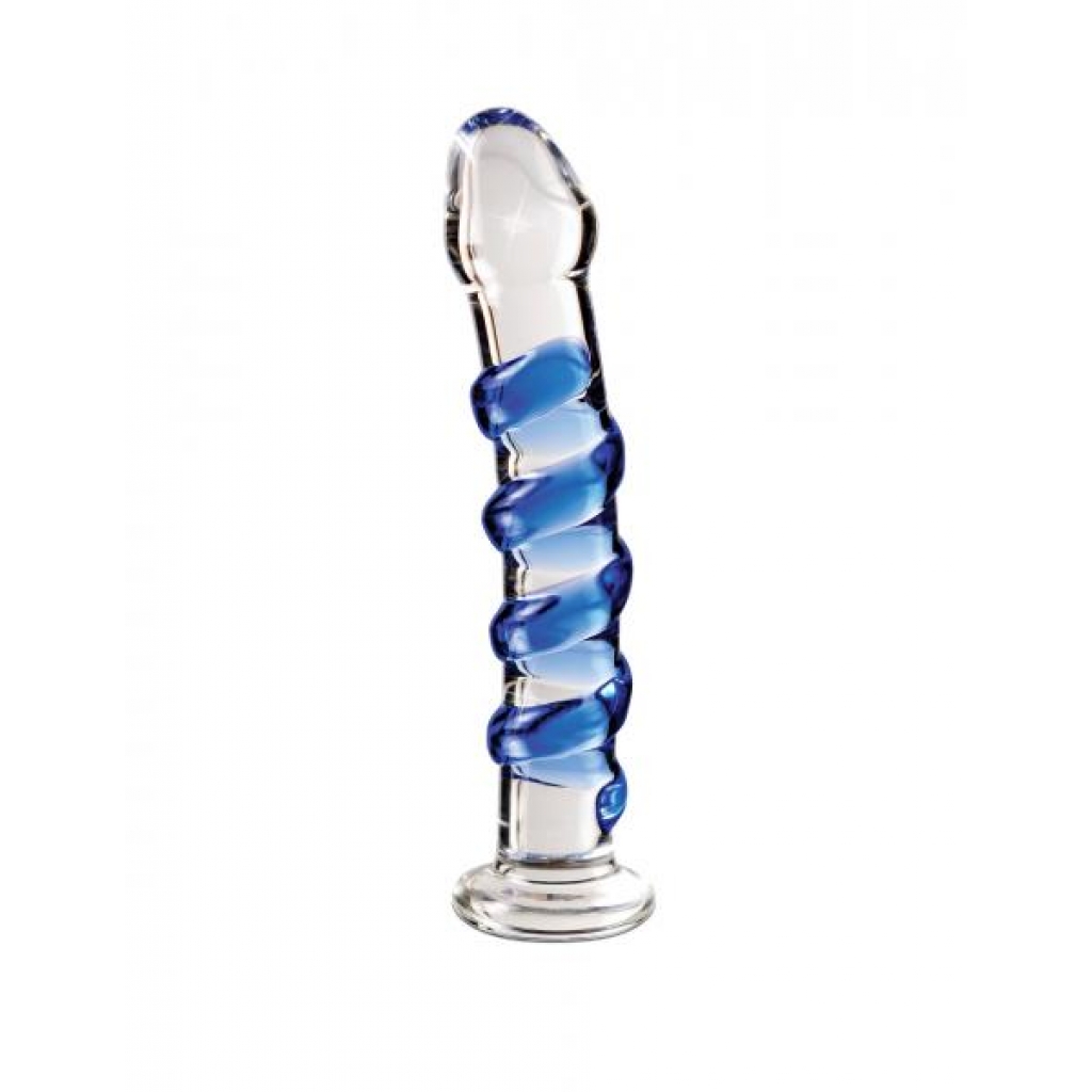 Icicles No 5 Glass Dong 7 Inches Clear - G-Spot Dildos