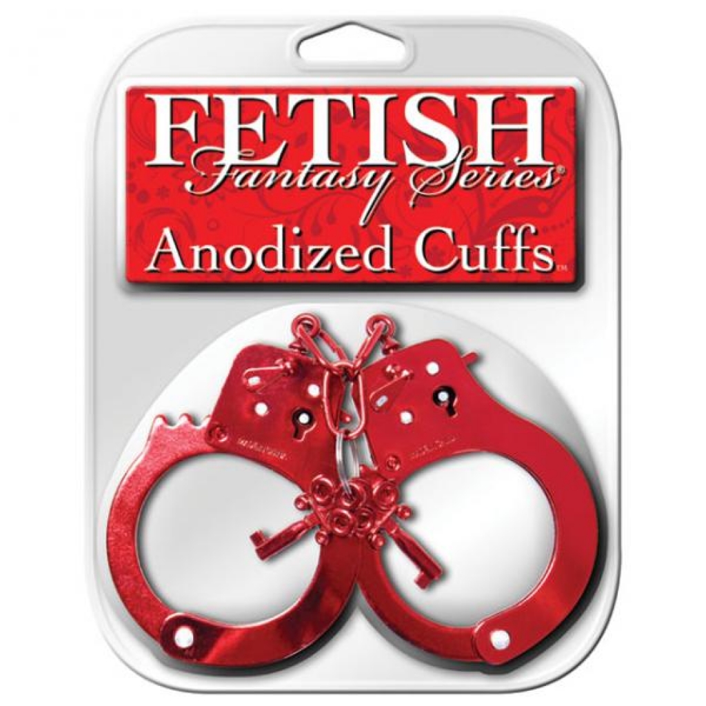 Fetish Fantasy Anodized Cuffs Red - Handcuffs