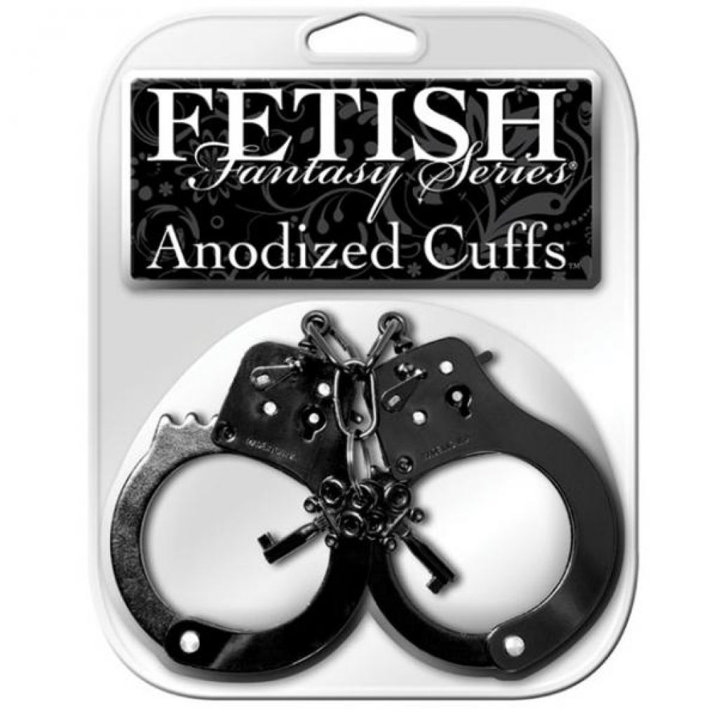 Fetish Fantasy Anodized Cuffs Black - Handcuffs