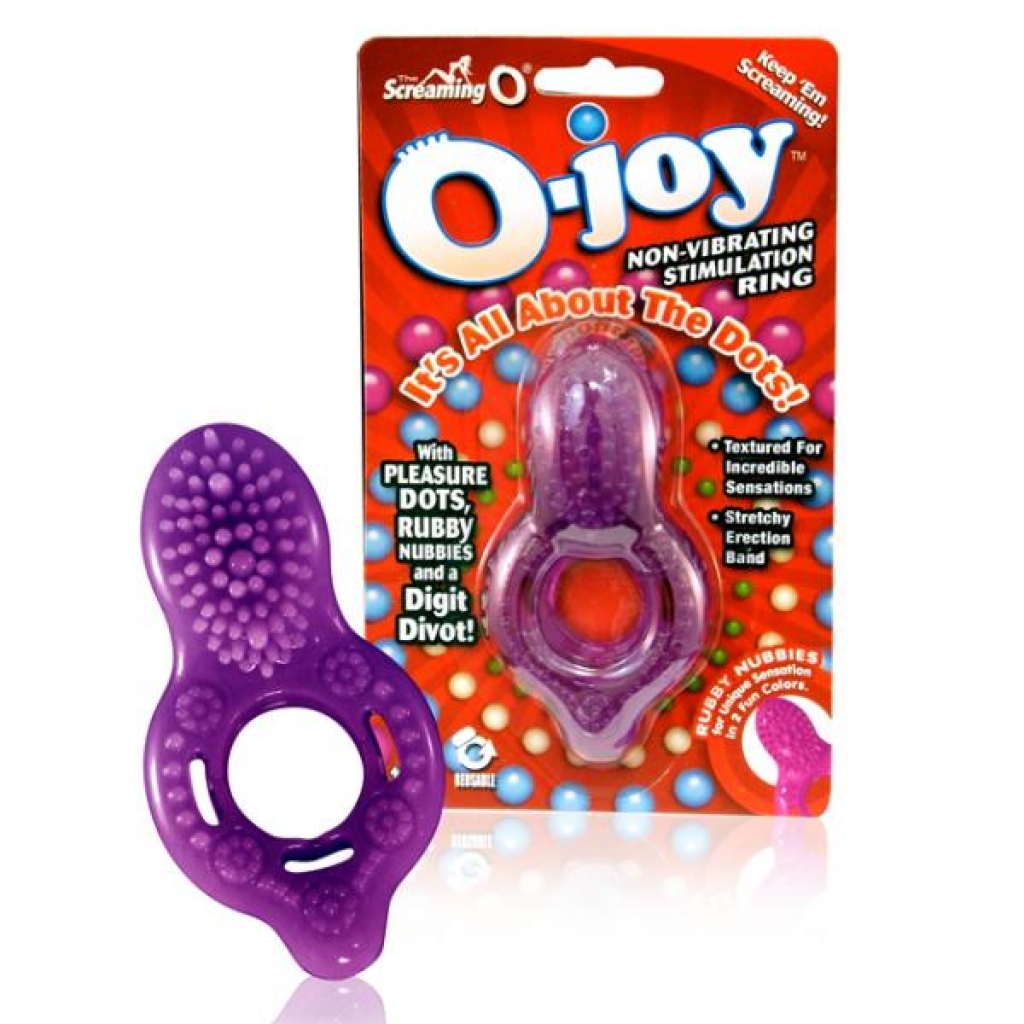 Screaming O O Joy Cock Ring Purple - Stimulating Penis Rings