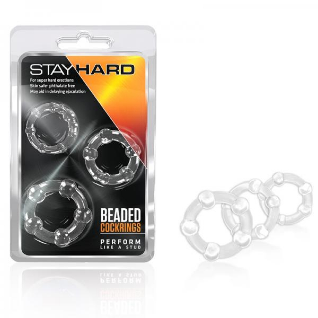 Blush Stay Hard Cock Rings (3) - Cock Ring Trios