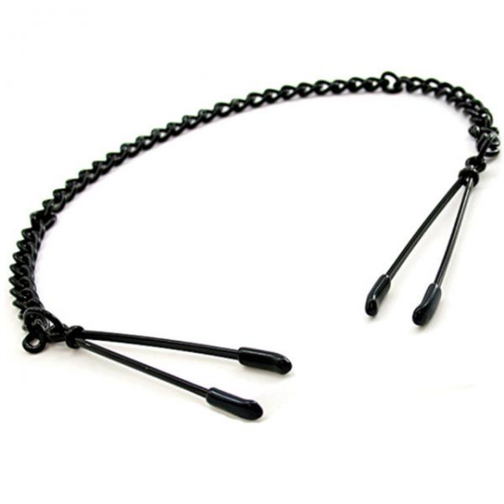 H2h Nipple Clamps Tweezer With Chain (black) - Nipple Clamps