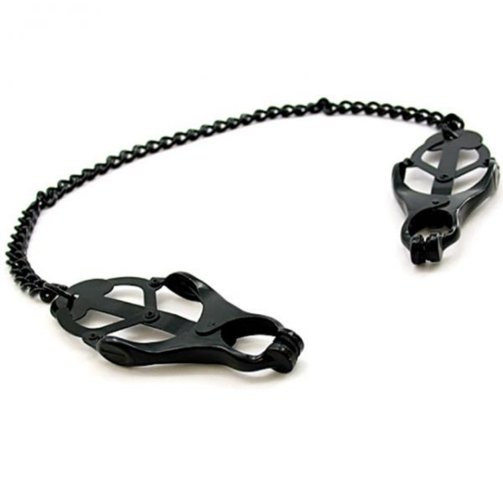 H2h Nipple Clamps Jaws W/chain (black) - Nipple Clamps