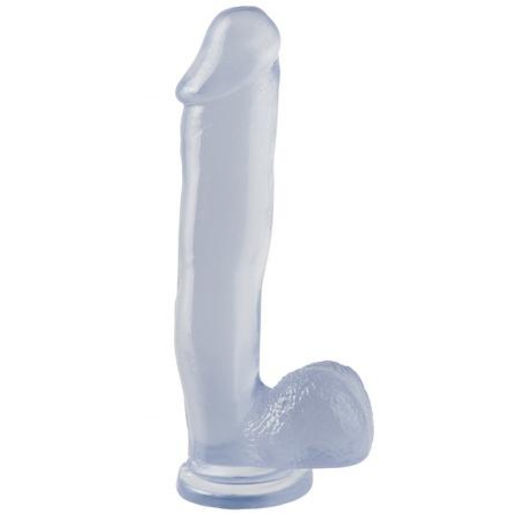 Basix Rubber Works 12 inches Dong Suction Cup Clear - Realistic Dildos & Dongs