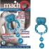 Macho Ultra Erection Keeper Blue Vibrating Cock Ring - Couples Vibrating Penis Rings