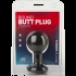 Round Butt Plug Medium Black - Anal Plugs