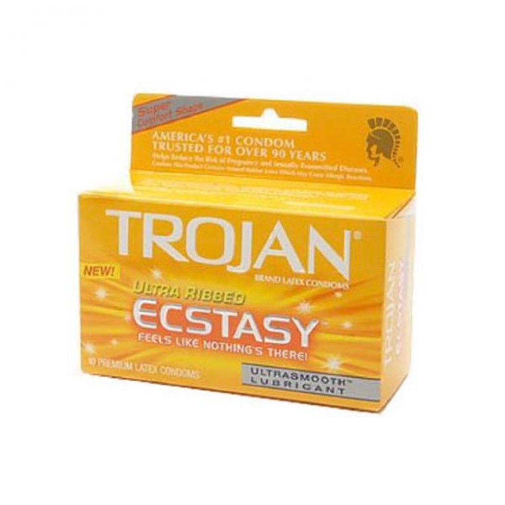 Trojan Ultra Ribbed Ecstasy (2pk) - Condoms