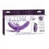 Elite Vibrating Double Delight Strap On 10 Inches - Purple - Harness & Dong Sets