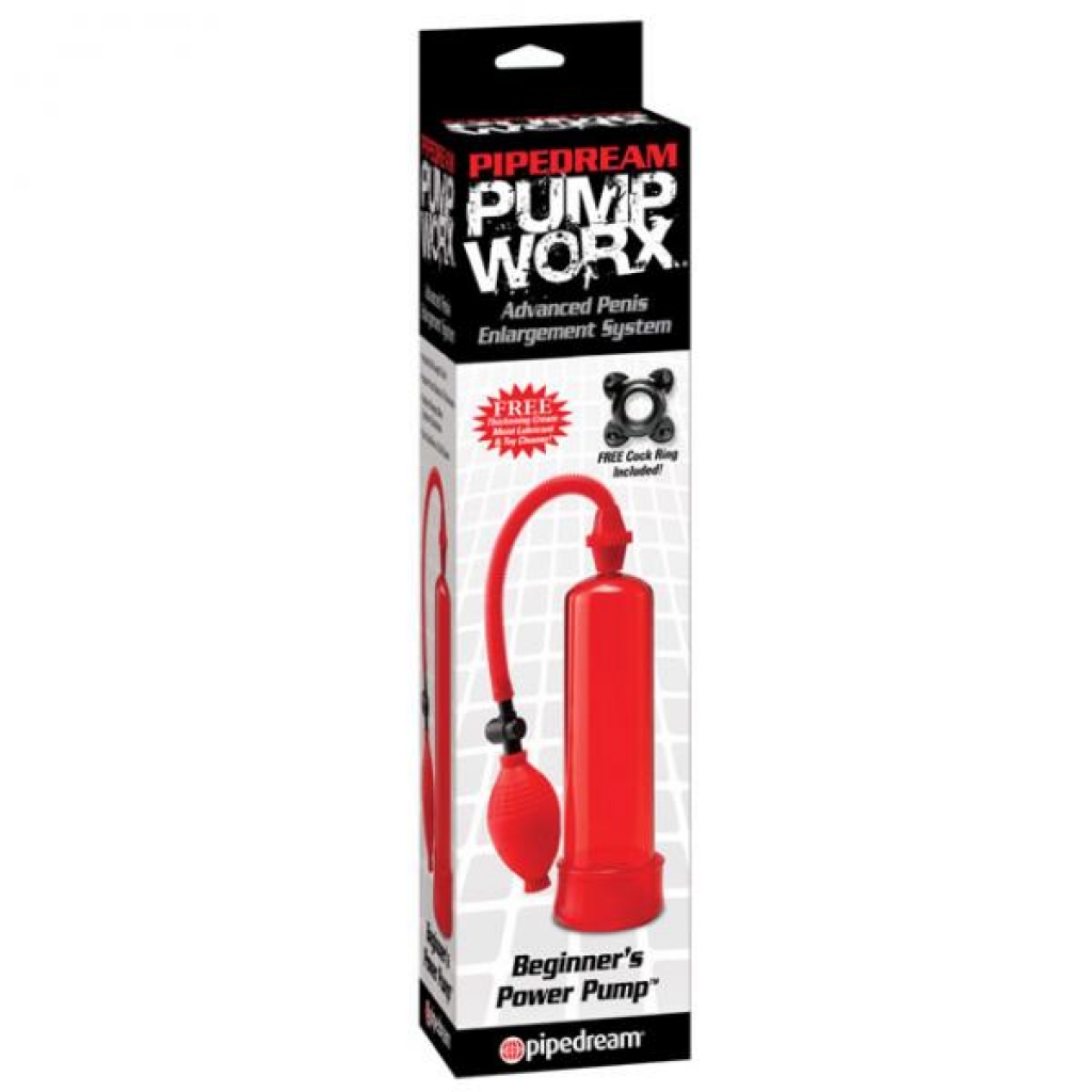 Pump Worx Beginners Power Pump Red - Fleshlight