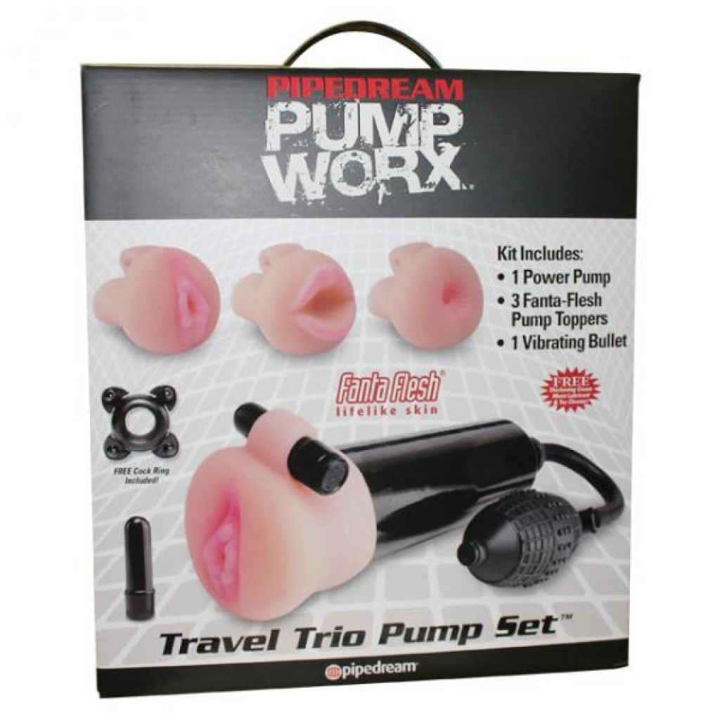 Pump Worx Travel Trio Pump Set - Penis Pumps