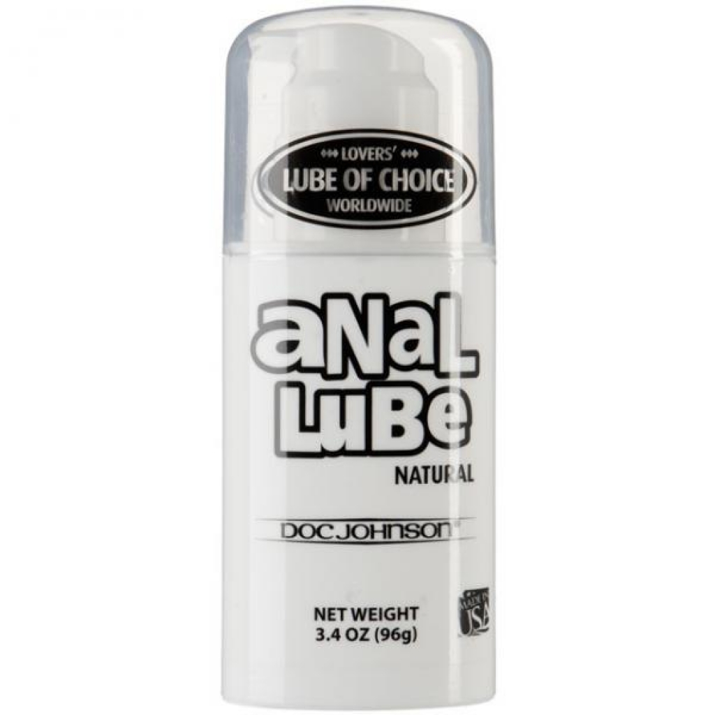 Anal Lube Natural 3.4oz Airless Pump - Lubricants