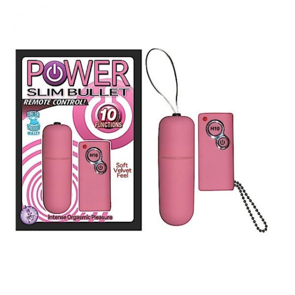 Power Slim Bullet Remote Control (pink) - Bullet Vibrators