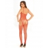 Industrial Net Suspender Bodystocking Red O/S - Bodystockings, Pantyhose & Garters