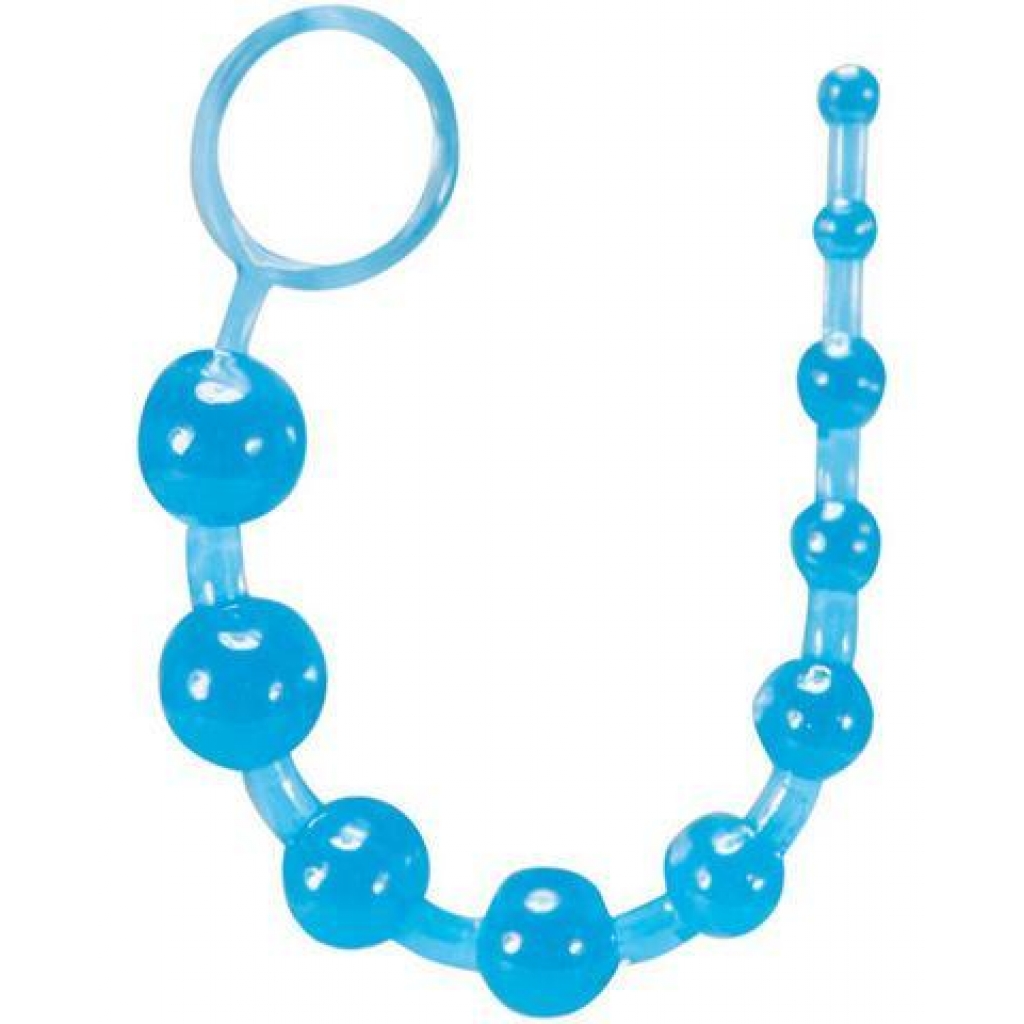 Basic Anal Beads - Blue - Anal Beads