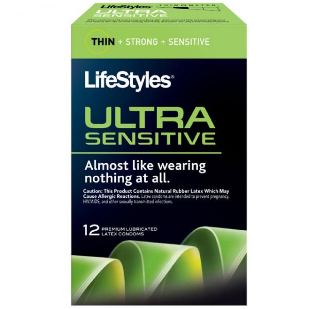 Lifestyles Ultra Sensitive Condoms 12 Pack - Condoms