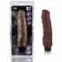 X5 Realistic Hard On 9 inches Vibrating Dildo - Brown - Realistic