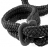 Fetish Fantasy Silk Rope Love Cuffs Black - Handcuffs