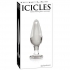 Icicles No 26 Glass Butt Plug Clear - Anal Plugs