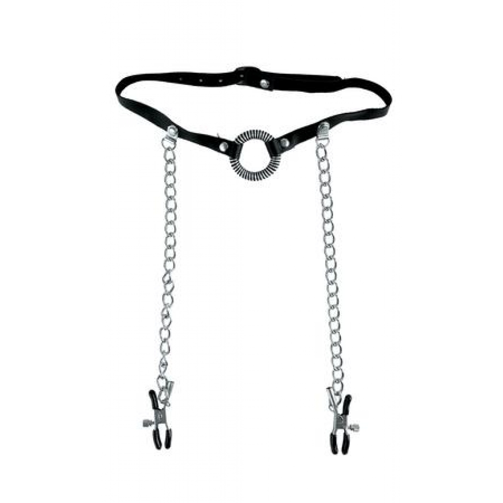 Fetish Fantasy Limited Edition O-Ring Gag & Nipple Clamps - Ball Gags