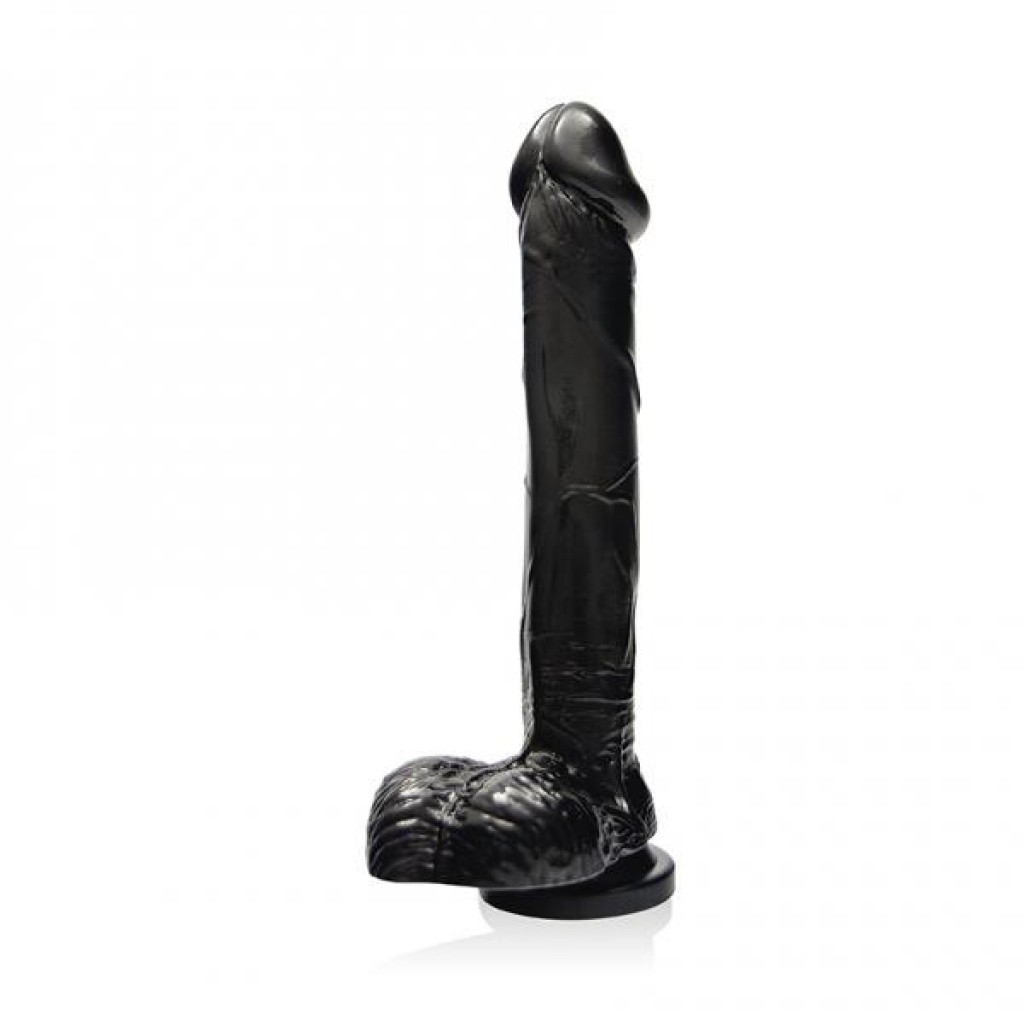 9 inches Cock with Balls & Suction Cup Black - Realistic Dildos & Dongs