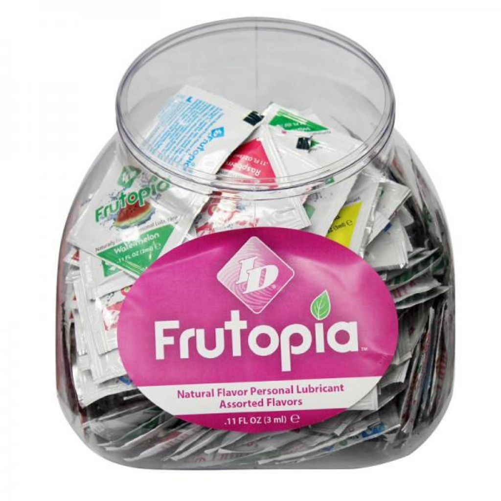 Id Frutopia Flavored Lubricant Assorted Foils (jar Of 288) - Lubricants