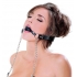 Deluxe Ball Gag And Nipple Clamps Black - Ball Gags