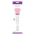 Crystal Heart Of Glass Wand and Vase - Pink - G-Spot Dildos