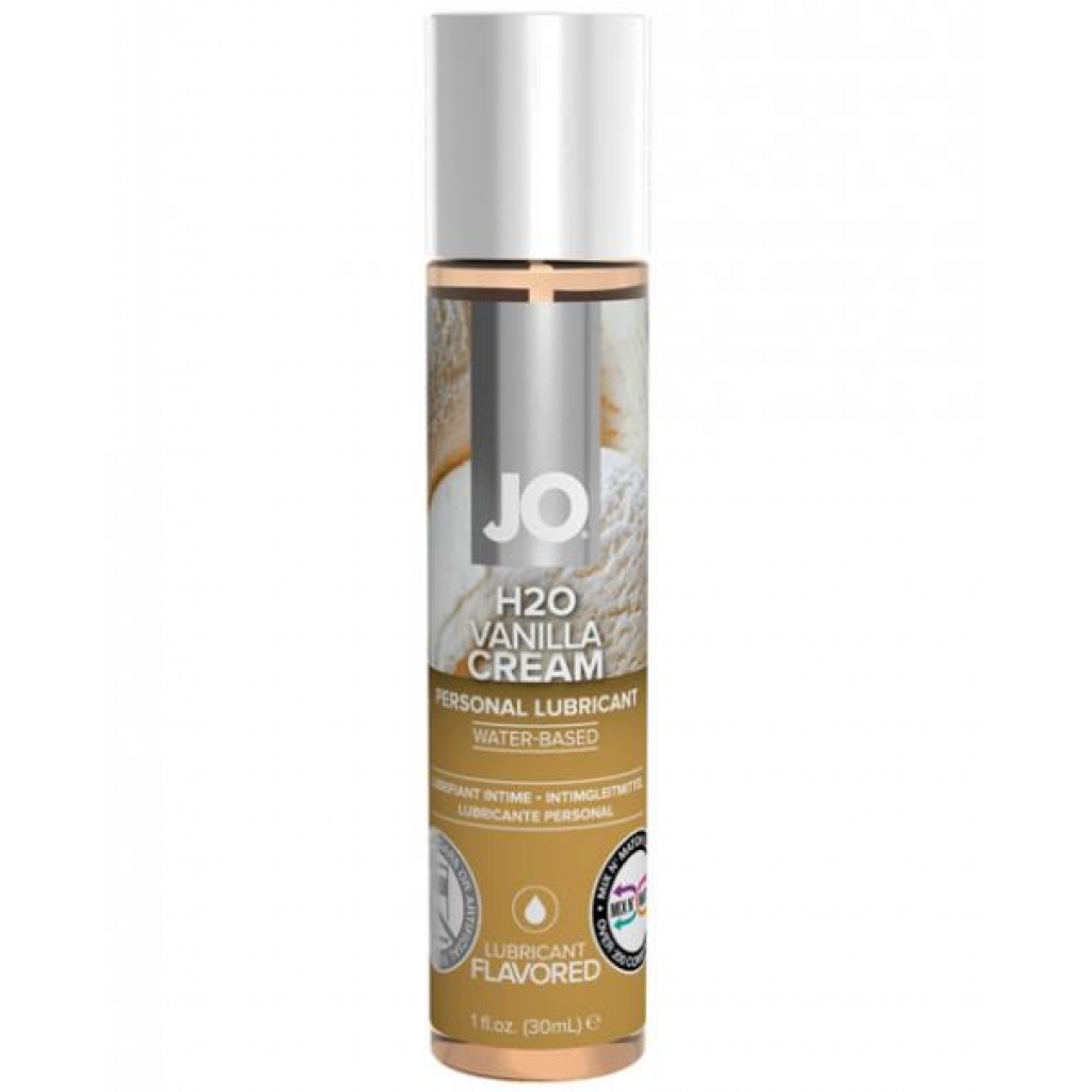 System JO H2O Flavored Lubricant Vanilla 1oz - Lickable Body