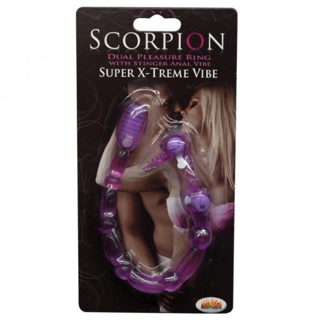 Super Xtrem Vibe-scorpion-purple - Couples Vibrating Penis Rings