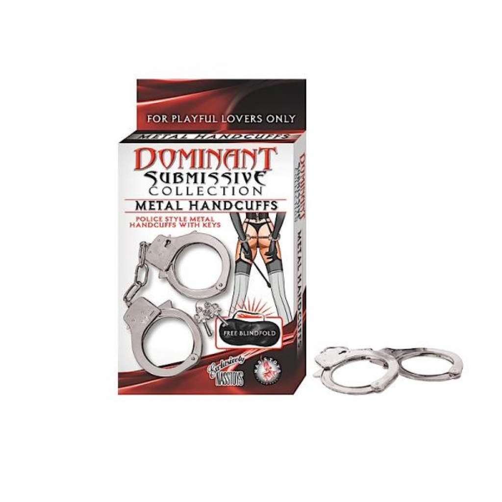 Dominant Submissive Metal Handcuffs - Handcuffs