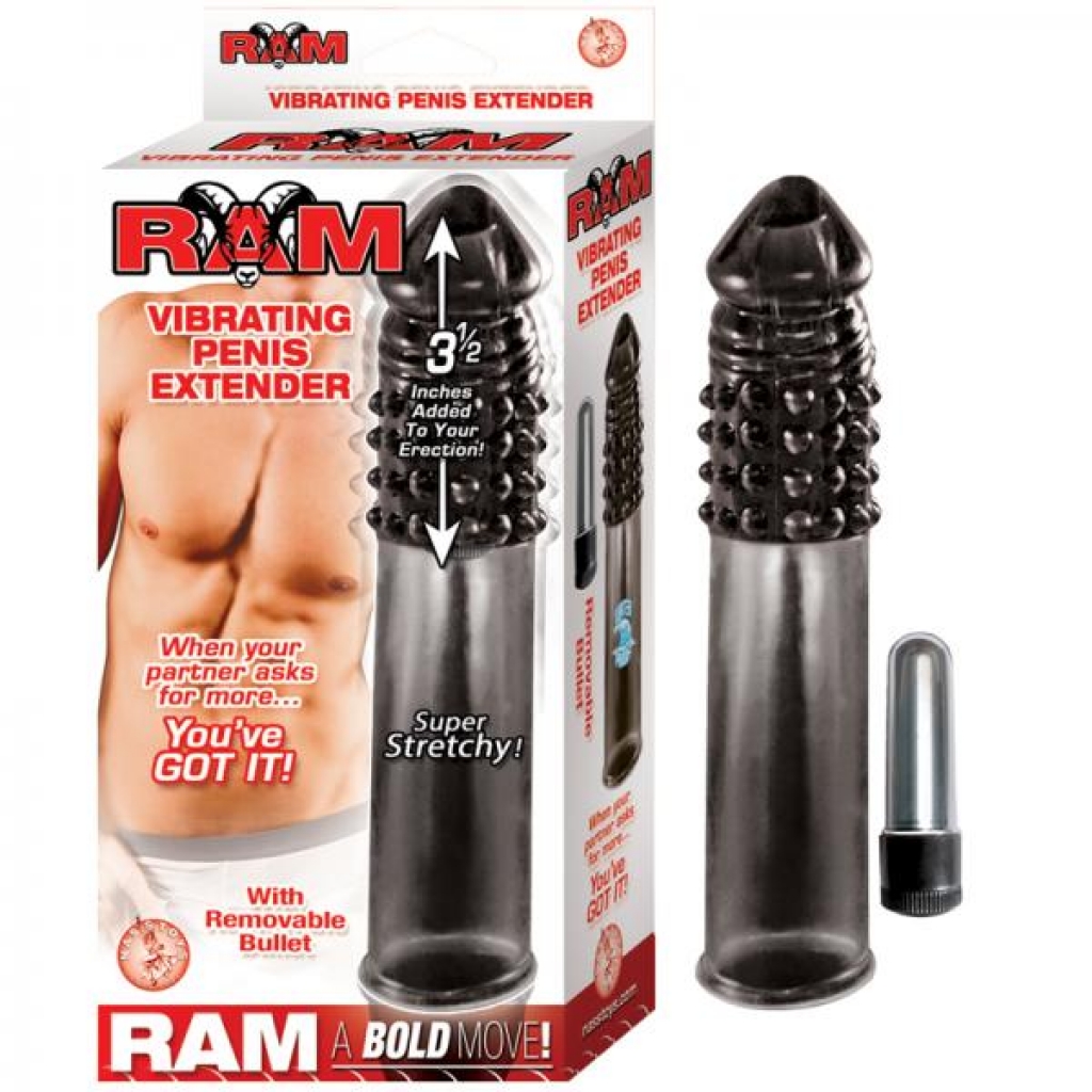 Ram Vibrating Penis Extender Smoke - Penis Extensions