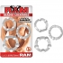 Ram Beaded Cock Rings Clear Pack of 3 - Cock Ring Trios